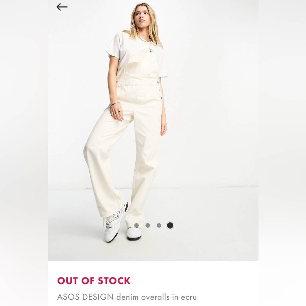 ASOS White Overalls